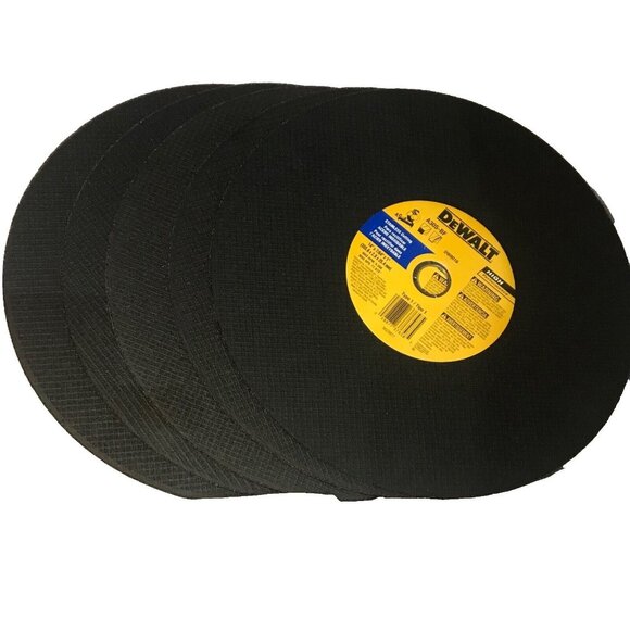 DeWalt Stainless Cutting Wheels Set of 5 DW8016 14" x 7/64" x 1" - Picture 1 of 2